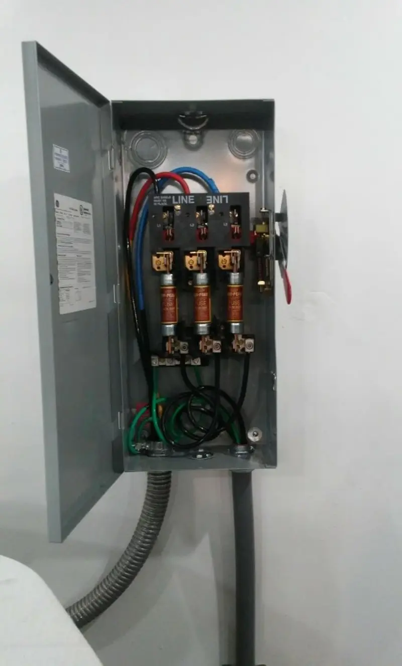 Three-phase disconnect switch installed for Electrical Wiring & Rewiring in New Haven